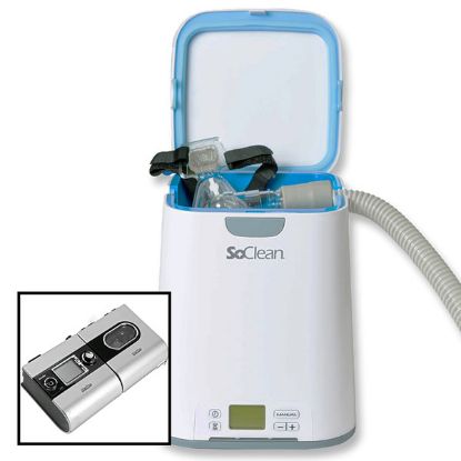 Picture of SoClean 2 CPAP Cleaner and Sanitizing Machine with ResMed S9 Heated Hose Adapter