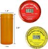 Picture of TimerCap Automatically Displays Time Since Last Opened - Built-in Stopwatch Smart Pill Bottle Cap Medication Reminder Case (Qty 2-1.8 oz Amber Bottles) CRC