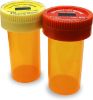 Picture of TimerCap Automatically Displays Time Since Last Opened - Built-in Stopwatch Smart Pill Bottle Cap Medication Reminder Case (Qty 2-1.8 oz Amber Bottles) CRC